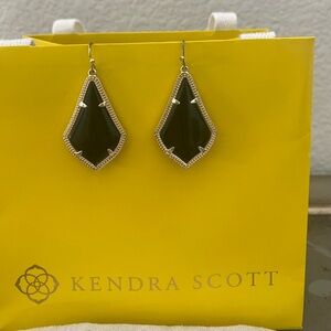 Kendra Scott Alexandra Black and Gold Earrings
